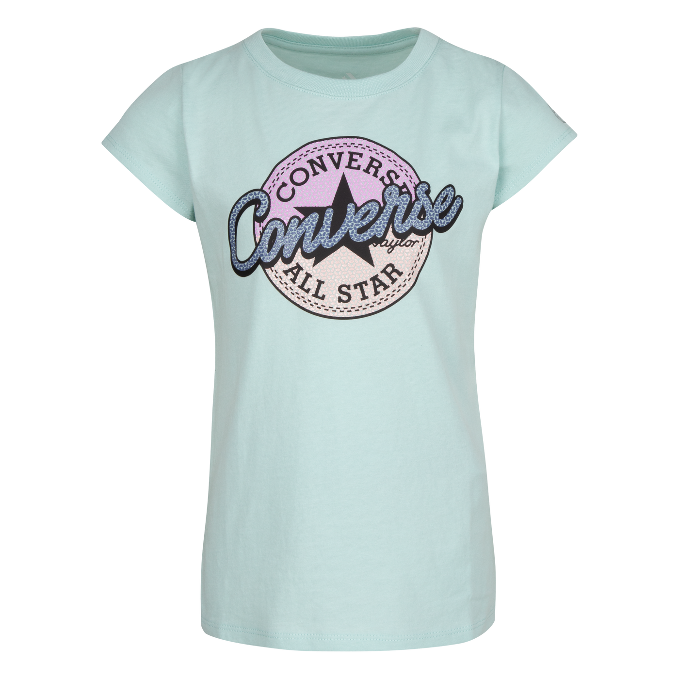 Converse Faux Sequin Script Tee T Shirt Converse   