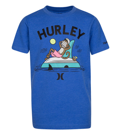 Hurley Blue Jersey Logo T-Shirt T Shirt Hurley   