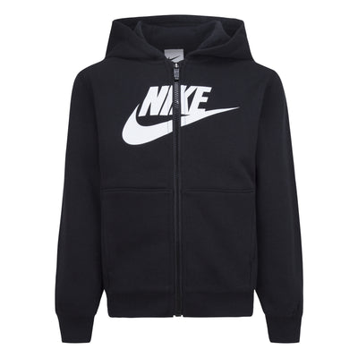 Nike Black Sportswear Club Full-Zip Hoodie