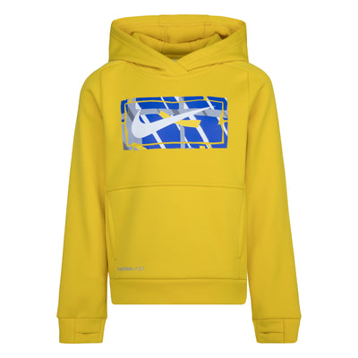 Nike Yellow Dri-Fit Therma Pullover Hoodie