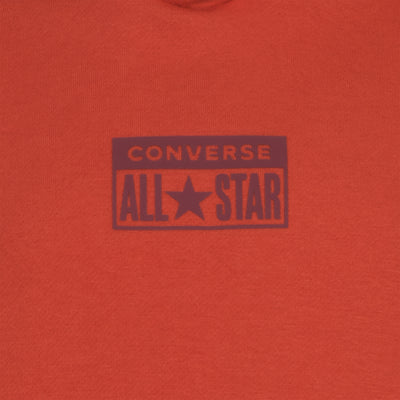 Converse Red Relaxed Fleece Pullover Hoodie