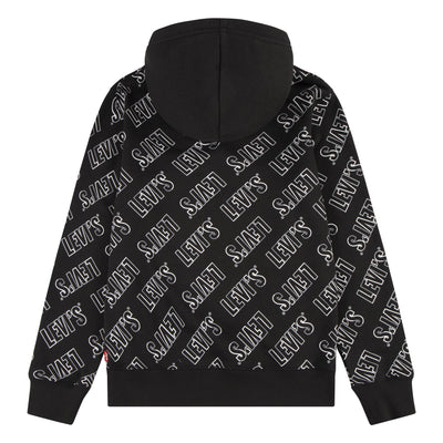 Levi'S Black® Logo Branded Pullover Hoodie