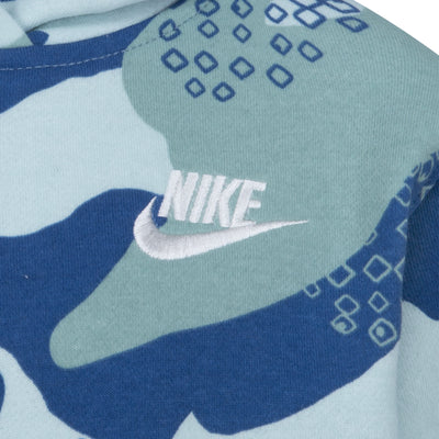 Nike Blue Camo Pullover Hoodie