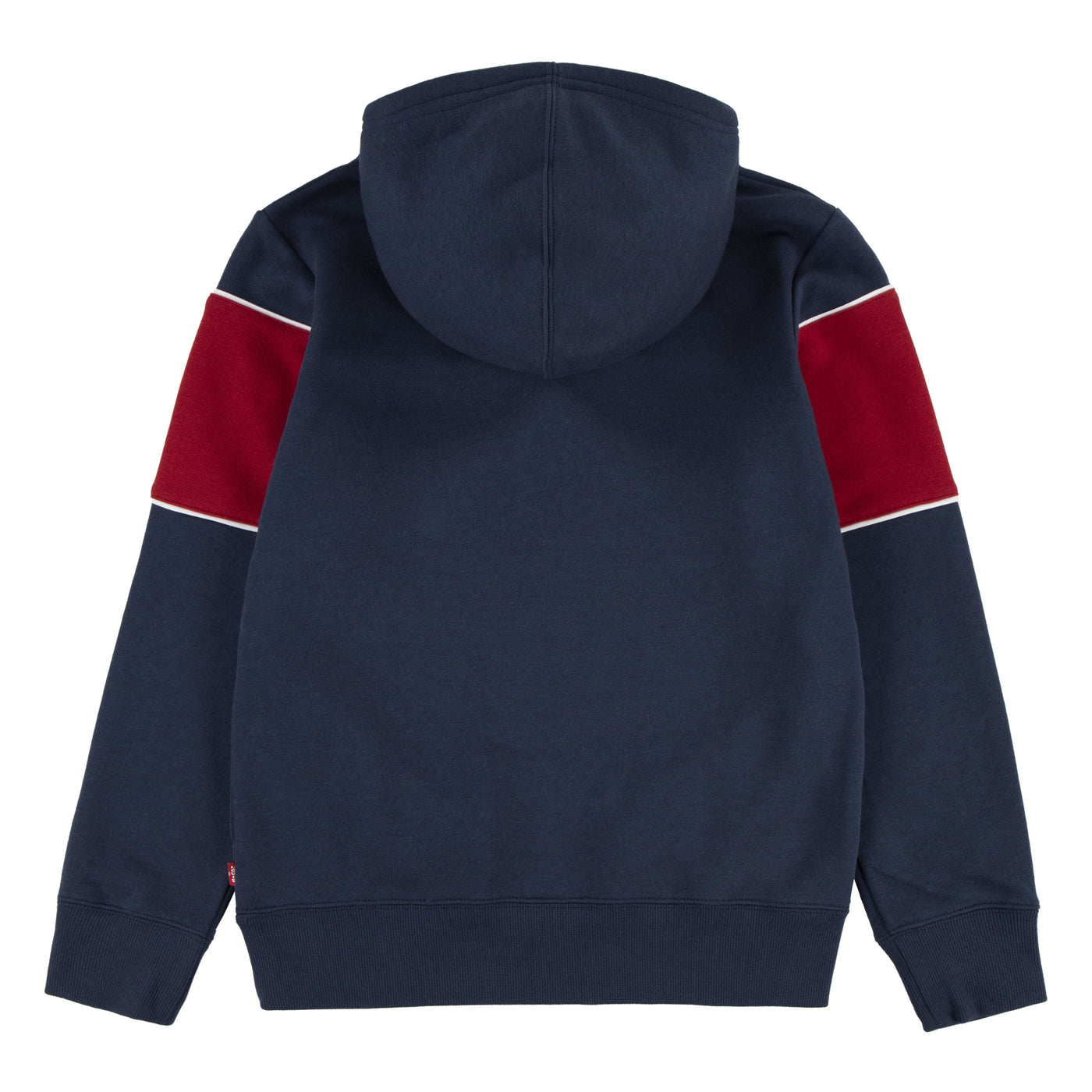 Levi'S Blue Colorblocked Logo Piped Pullover Hoodie