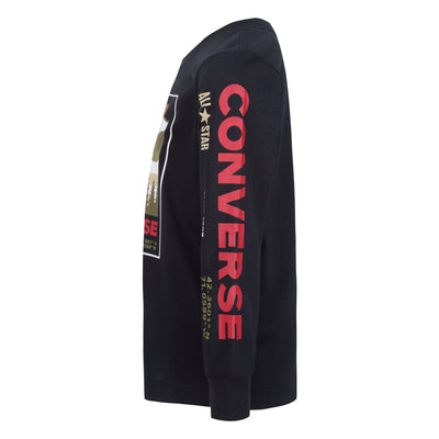 Converse Black Mountain Box Logo Long Sleeve Tee