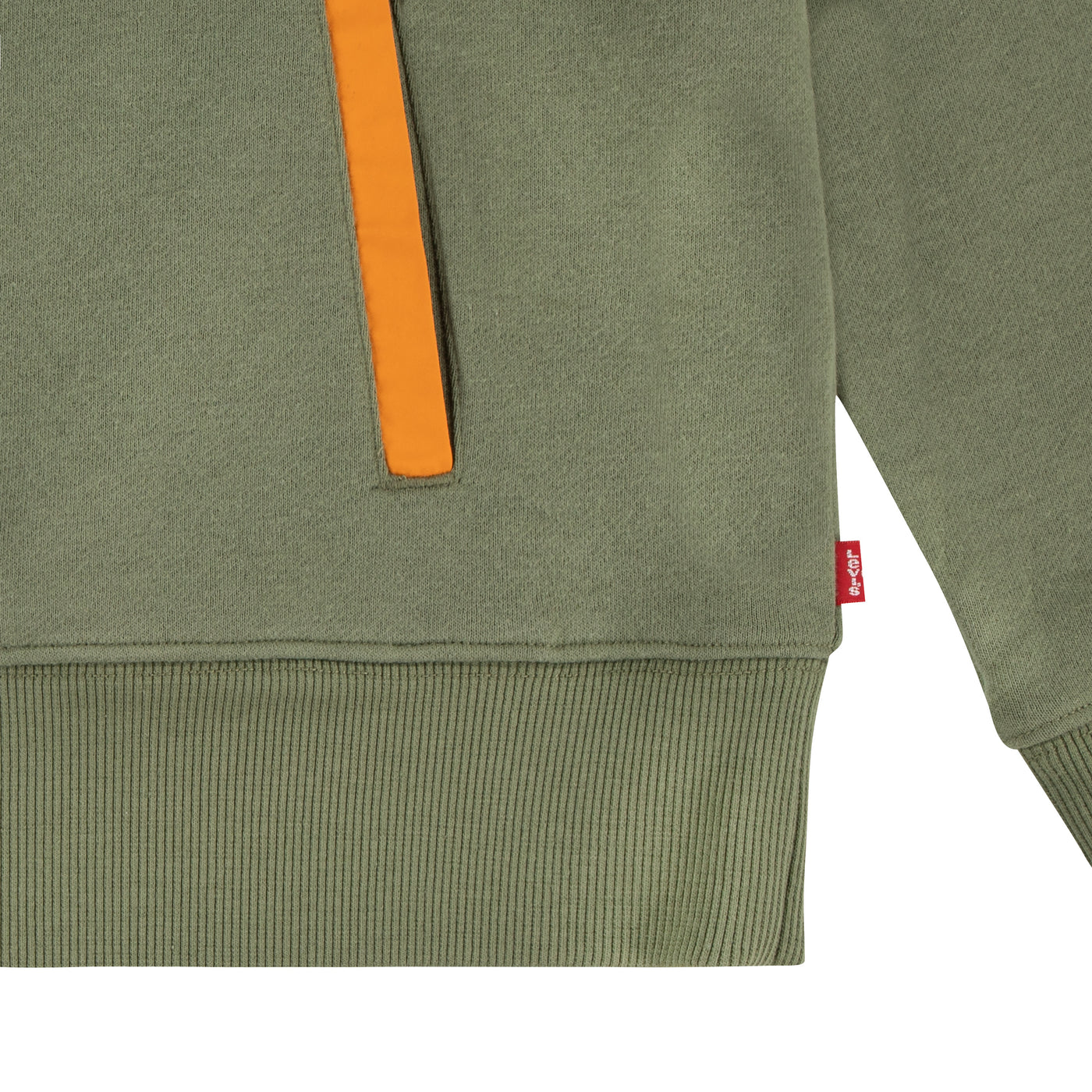 Levi'S Olive Utility Pullover Hoodie