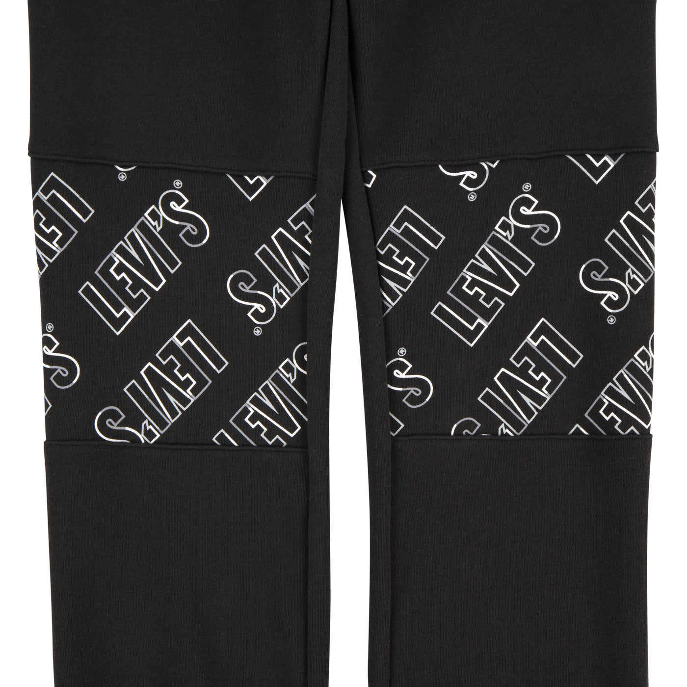 Levi'S Black Logo Brand Print Jogger Pants