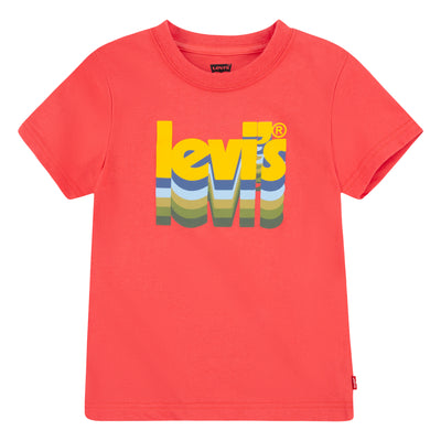 Levi Red'S Layered Poster Logo Tee