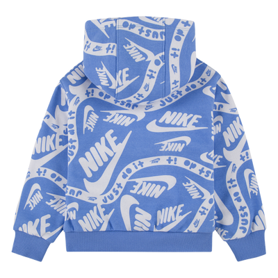 Nike Blue All-Over Print Hoodie