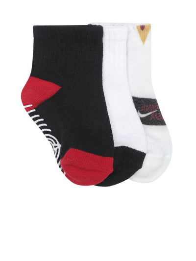 Jordan Red Assorted Gripper Socks 3 Pack Socks Jordan   