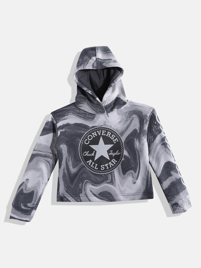 converse black dye printed chuck patch hoodie Sweatshirt Converse   
