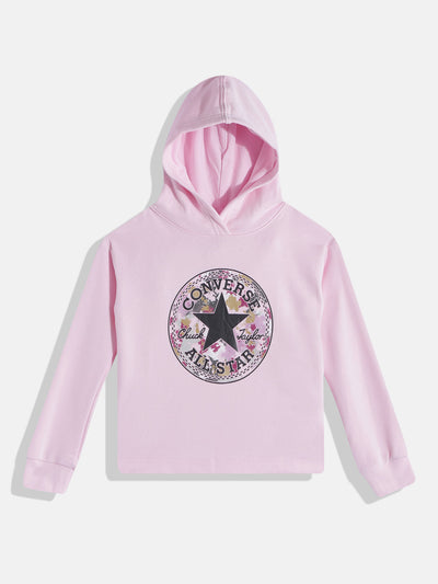converse pink chuck patch graphic hoodie Sweatshirt Converse   