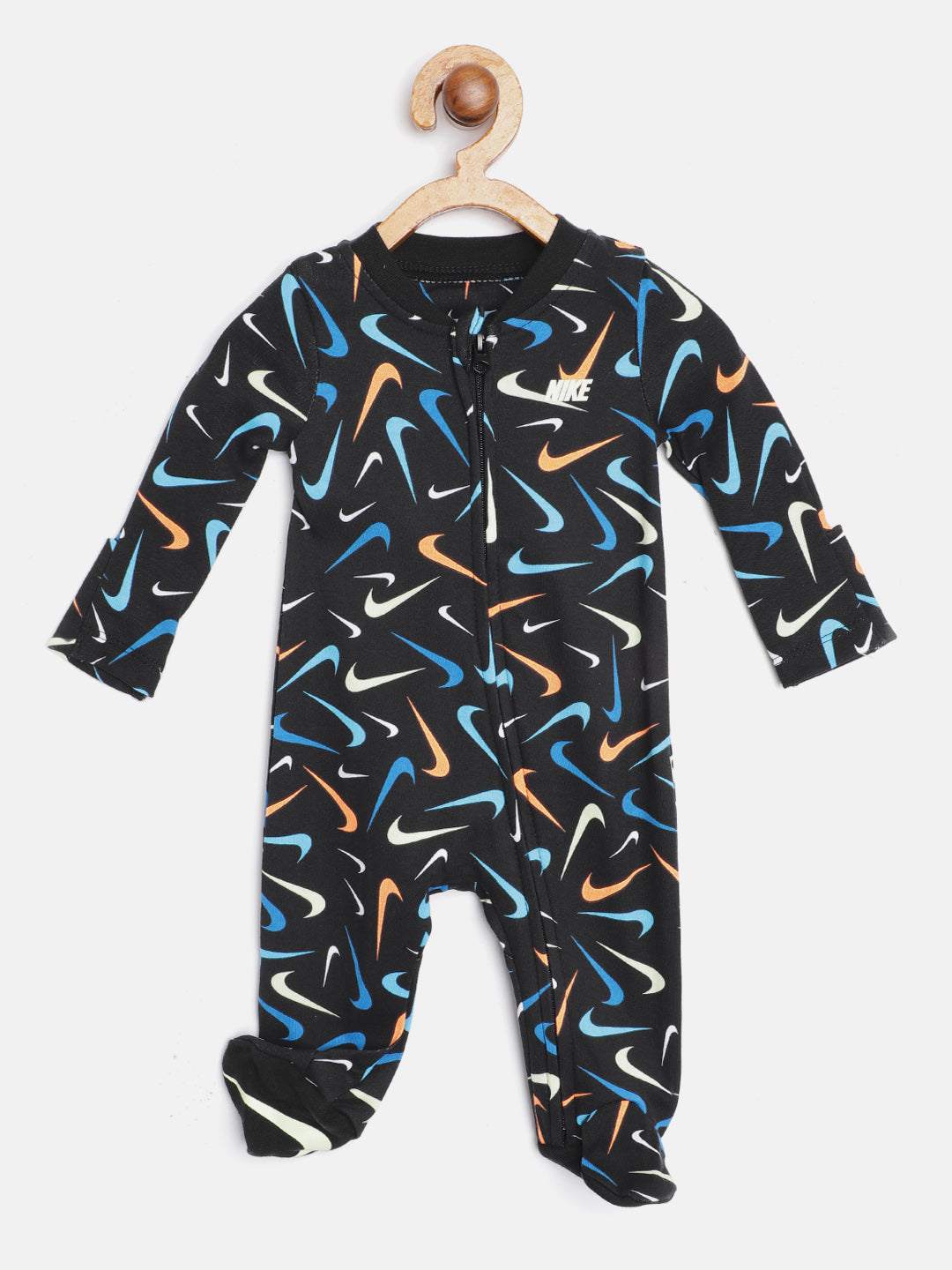 Nike Swooshfetti Parade Footed Coveralls Bodysuit Nike   