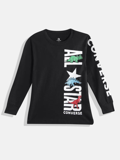 converse black dinoverse all star long sleeve tee T Shirt Converse   