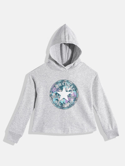 converse grey chuck patch graphic hoodie Sweatshirt Converse   