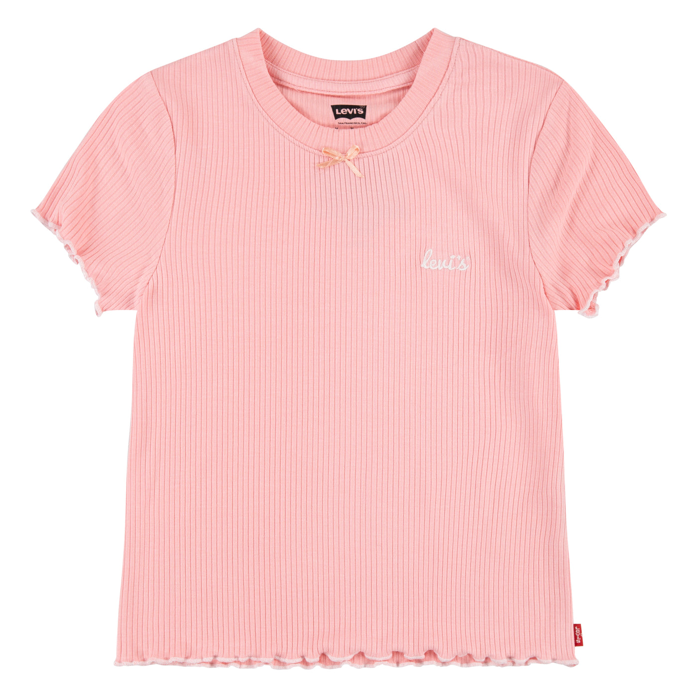 Levi's® pink meet and greet ribbed tee T Shirt Levi's   