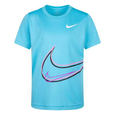 Nike blue swoosh distortion tee T Shirt Nike   