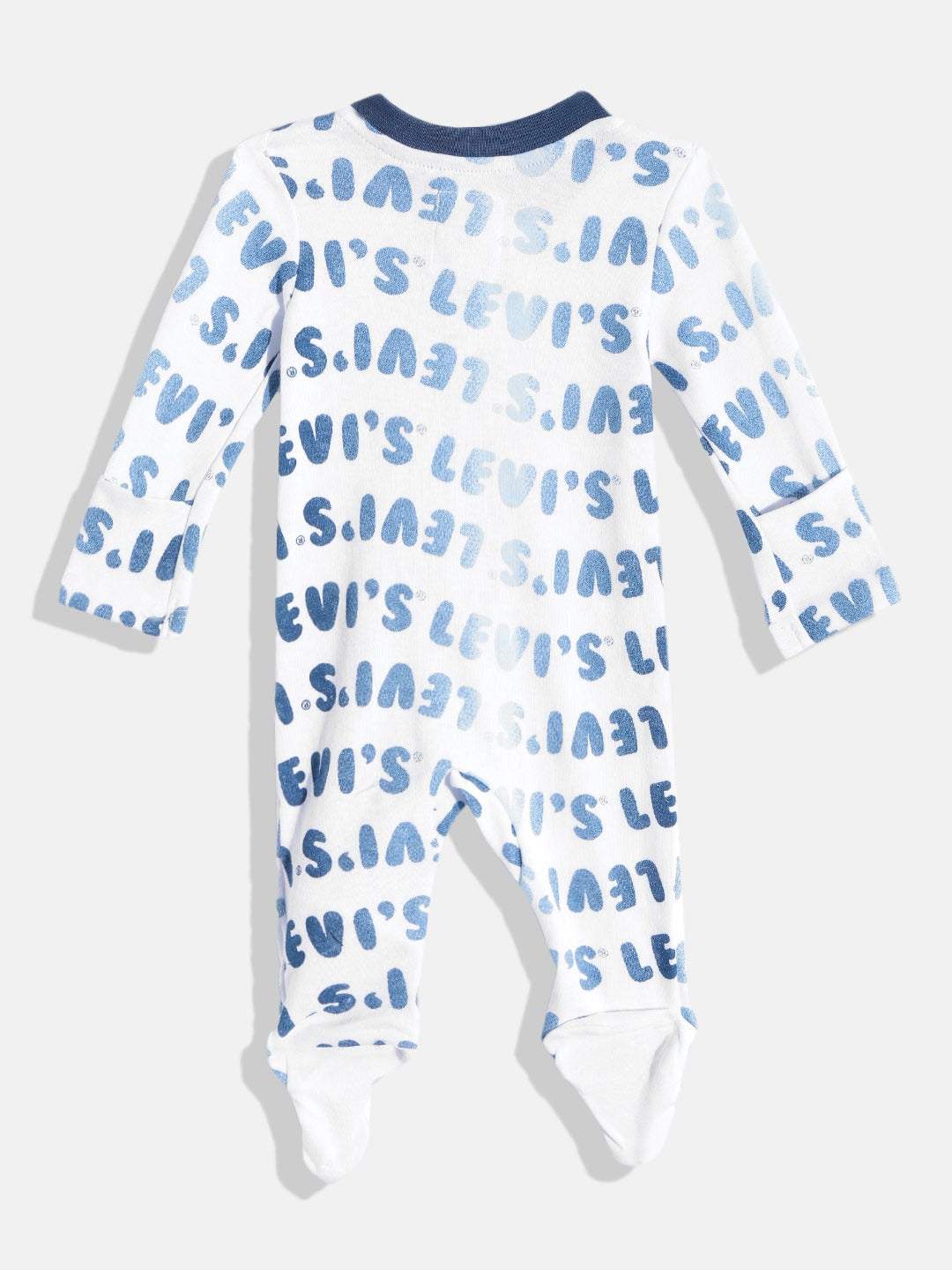 Levi's® White Boys Printed Coverall Bodysuit Levi's   
