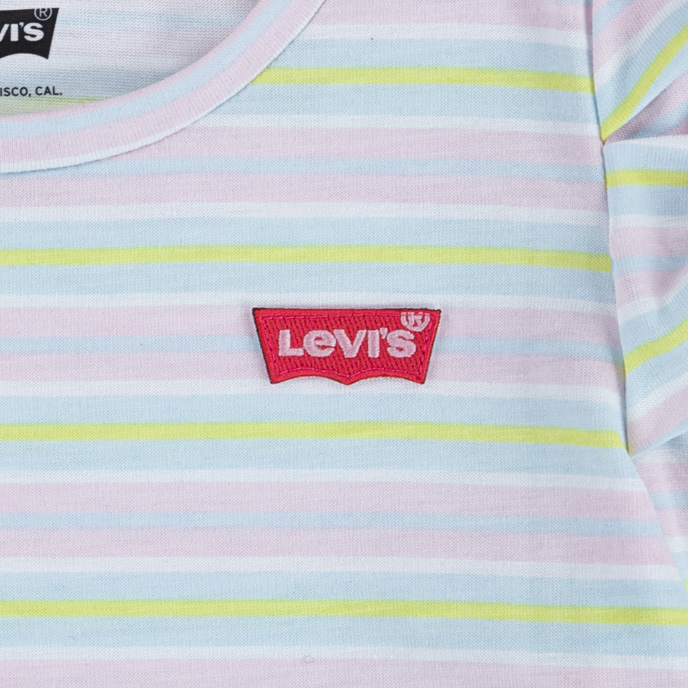 Levi's® Girls Striped Ruffle Sleeve Shirt T Shirt Levi's   