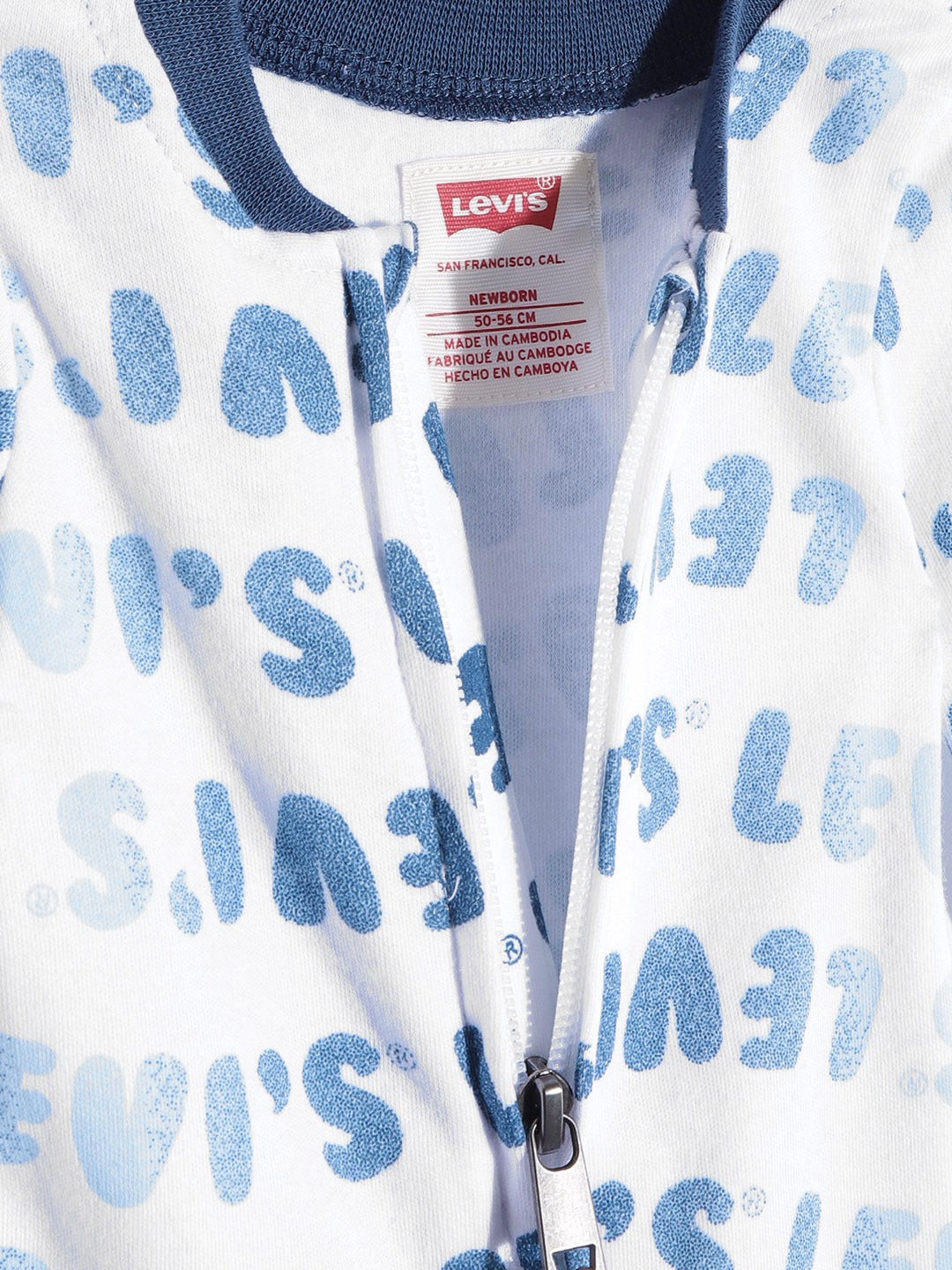 Levi's® White Boys Printed Coverall Bodysuit Levi's   