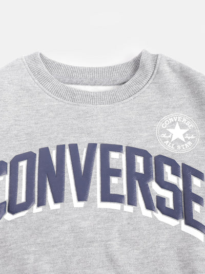 Converse Side Slit Crew Sweatshirt Sweatshirt Converse   