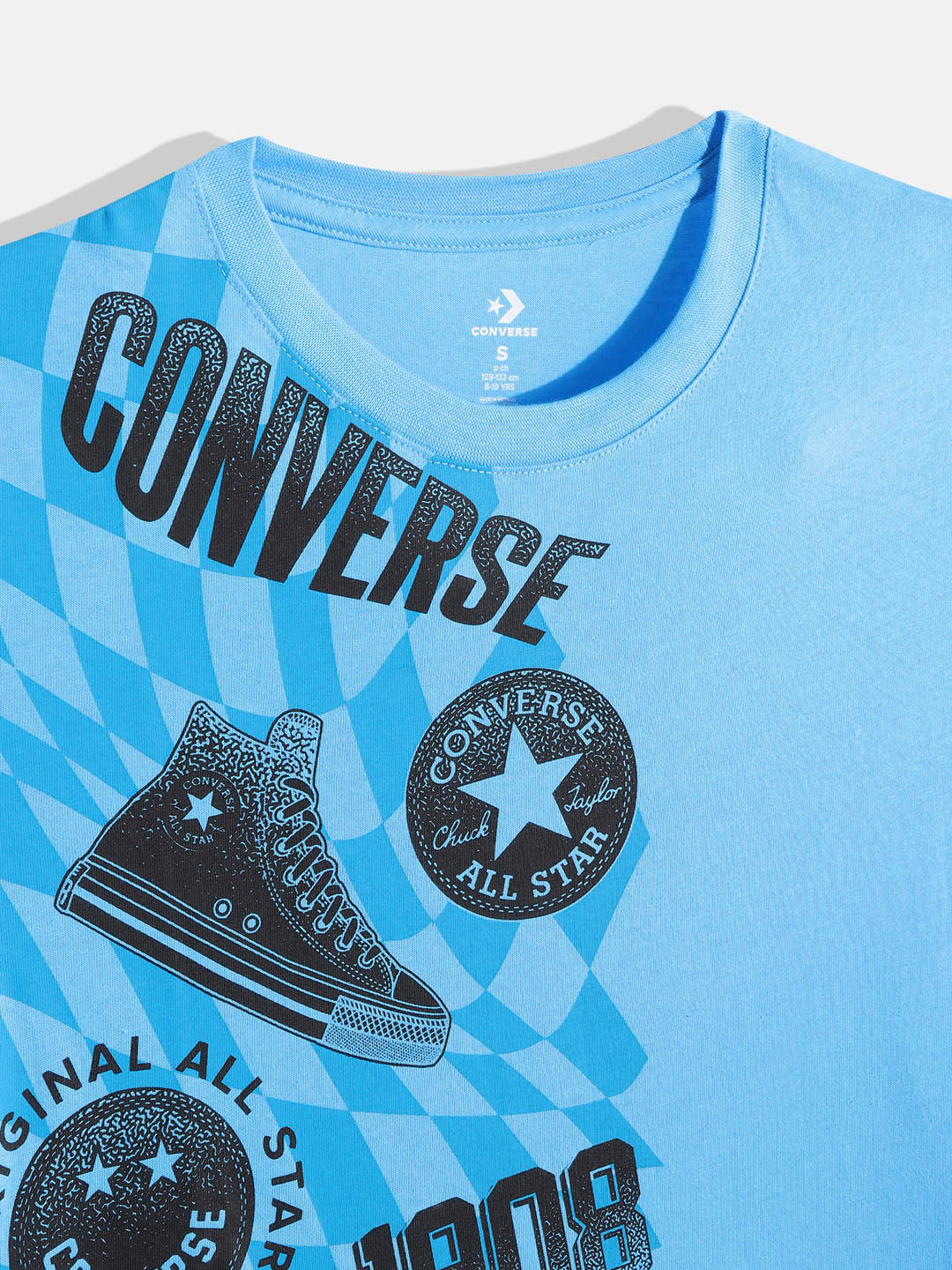 Converse Distressed Multi Logo Tee T Shirt Converse   