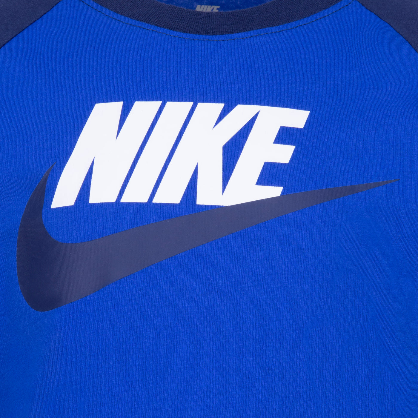 Nike blue sportswear futura raglan tee T Shirt Nike   