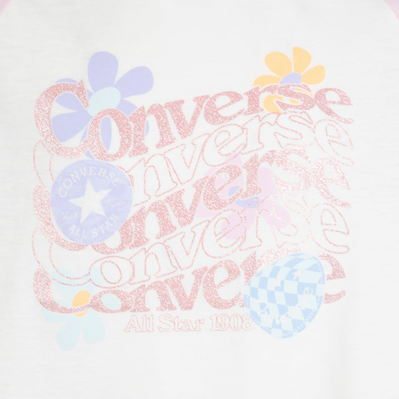 Converse multi floral graphic boxy tee T Shirt Converse   