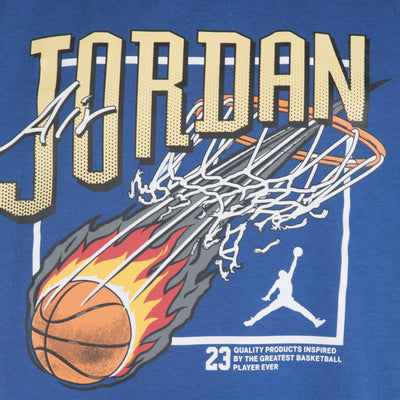 Jordan blue fireball dunk short sleeve tee T Shirt Jordan   