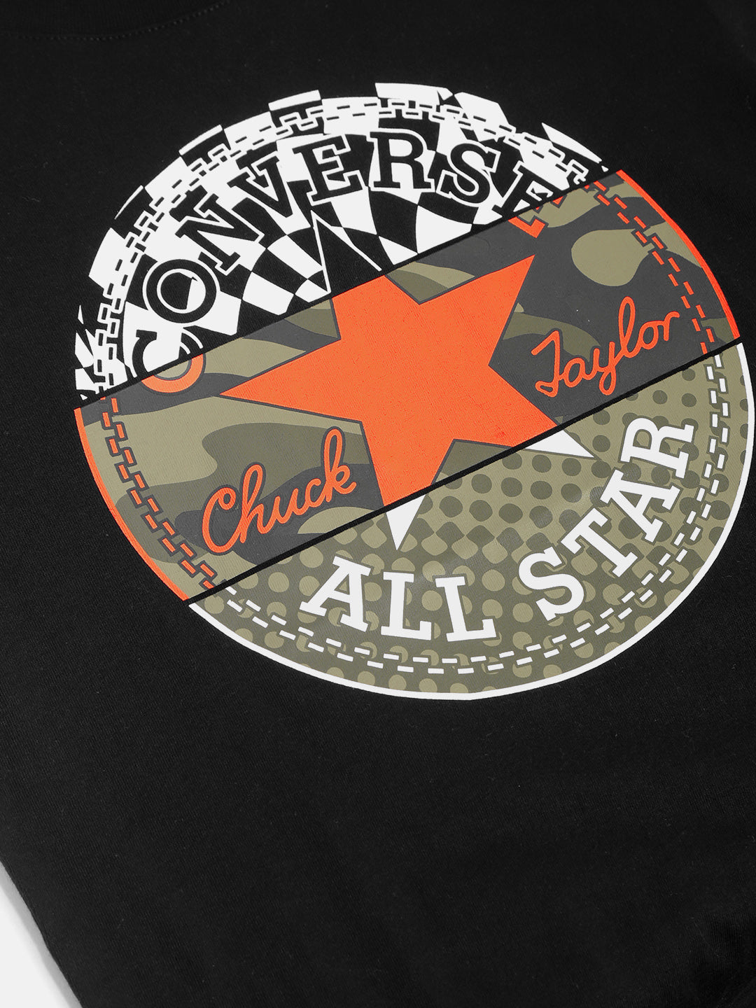 Converse Split Chuck Patch Logo T-Shirt T Shirt Converse   