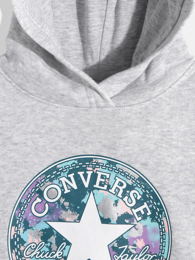 converse grey chuck patch graphic hoodie Sweatshirt Converse   