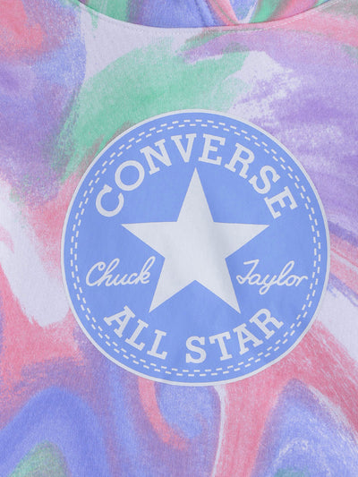 converse purple dye printed chuck patch hoodie Sweatshirt Converse   