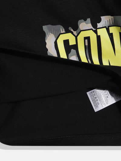 converse black wrapped logo long sleeve tee T Shirt Converse   