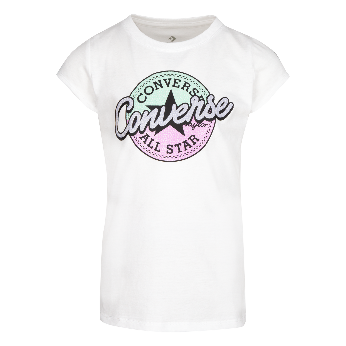 Converse Faux Sequin Script Tee T Shirt Converse   