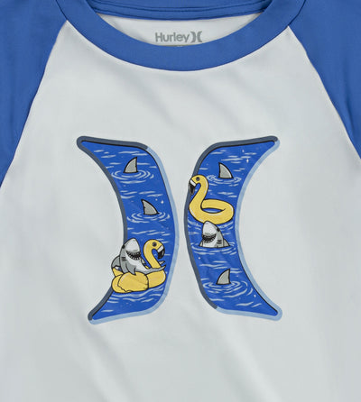 Hurley Blue UPF 50+ T-Shirt and Swim Trunks 2-Piece Set Shorts Set Hurley   