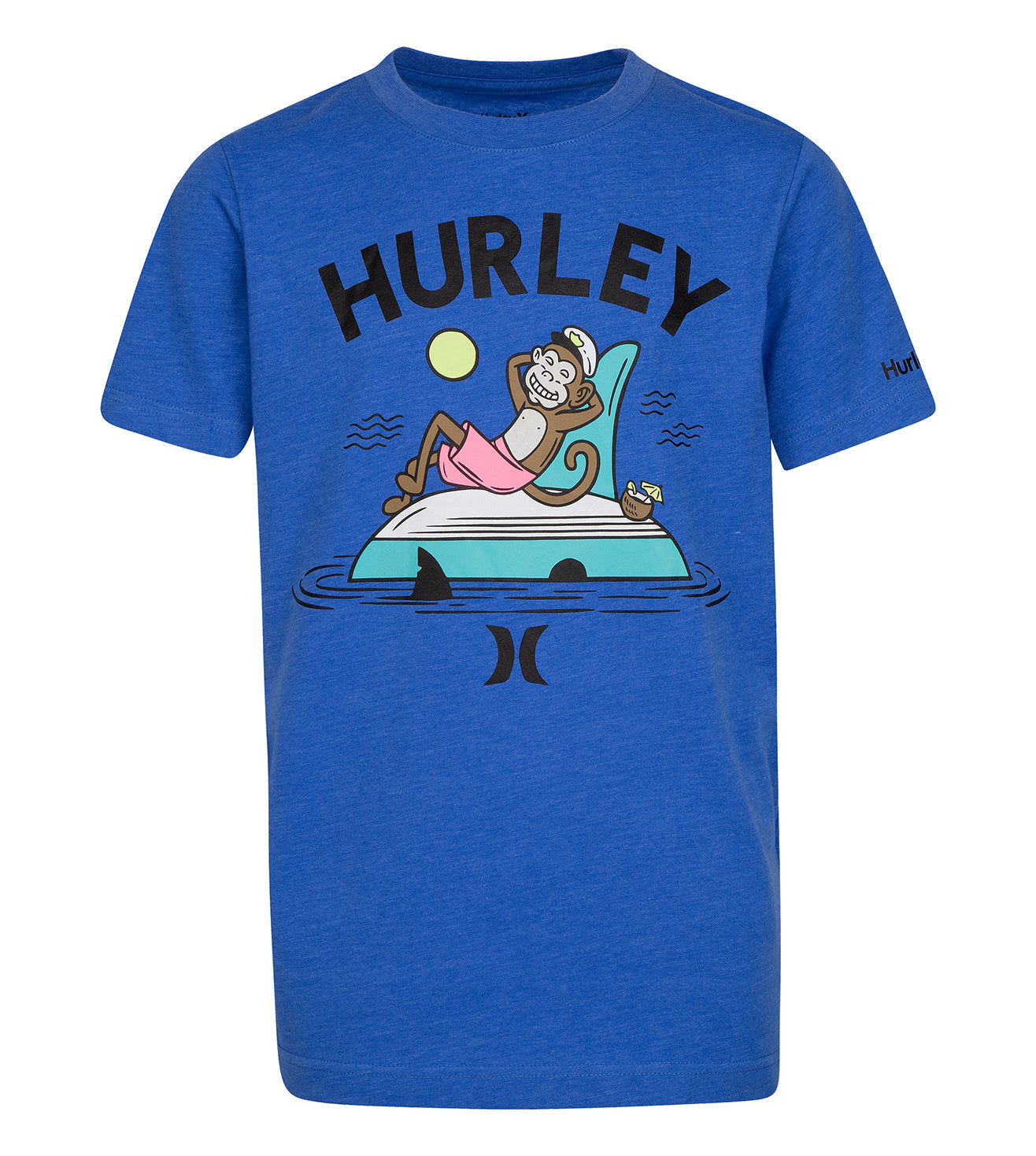 Hurley Blue Jersey Logo T-Shirt T Shirt Hurley   