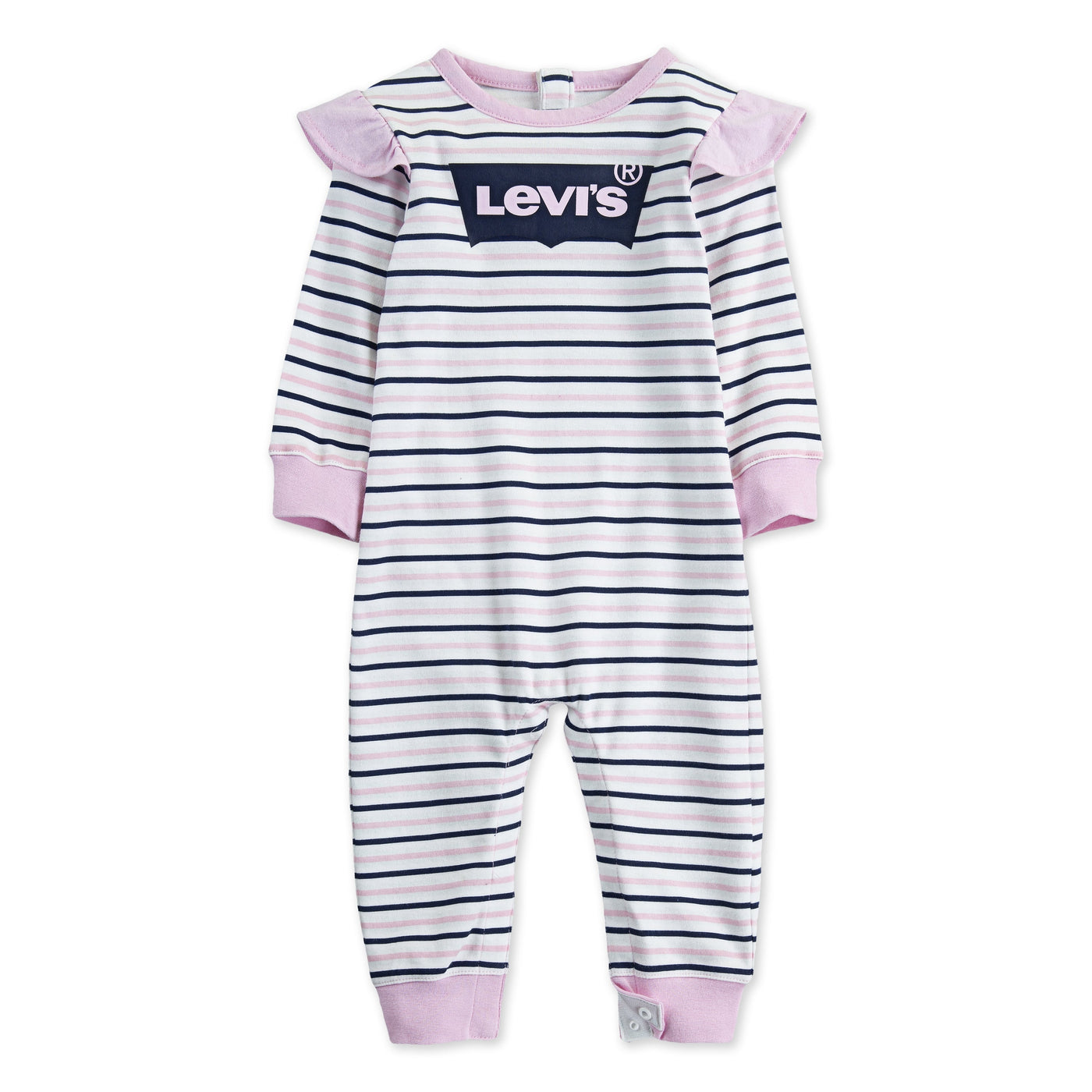 Levi's® Knit Ruffle Sleeve Coverall Bodysuit Levi's   