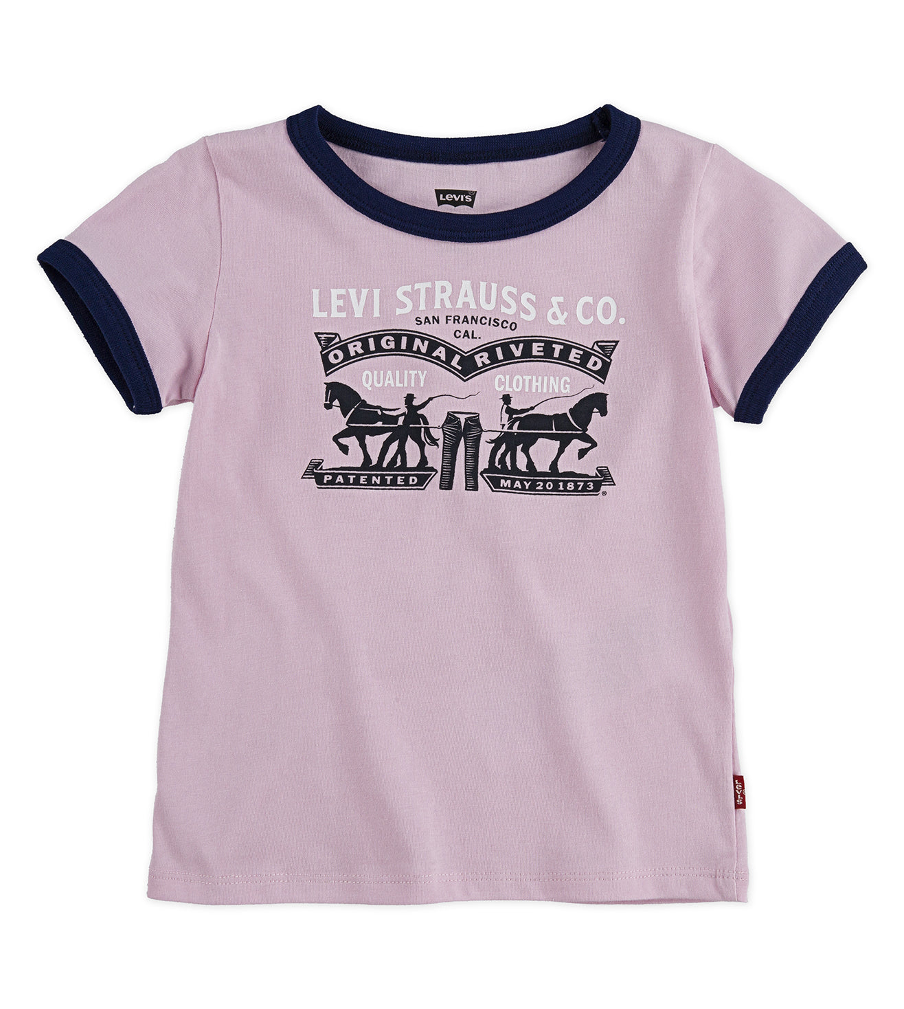 Levi's® Two-Horse Pull Logo Ringer T-Shirt T Shirt Levi's   
