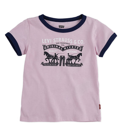 Levi's® Two-Horse Pull Logo Ringer T-Shirt T Shirt Levi's   