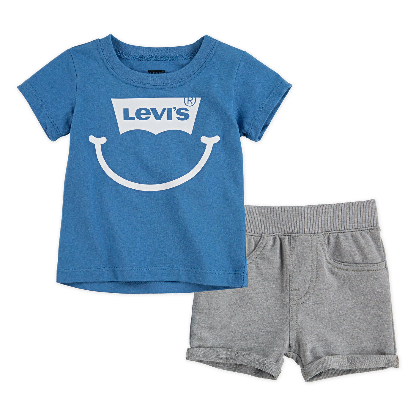 Levi's® T-Shirt and French Terry Pull-On Shorts 2-Piece Set Shorts Set Levi's   