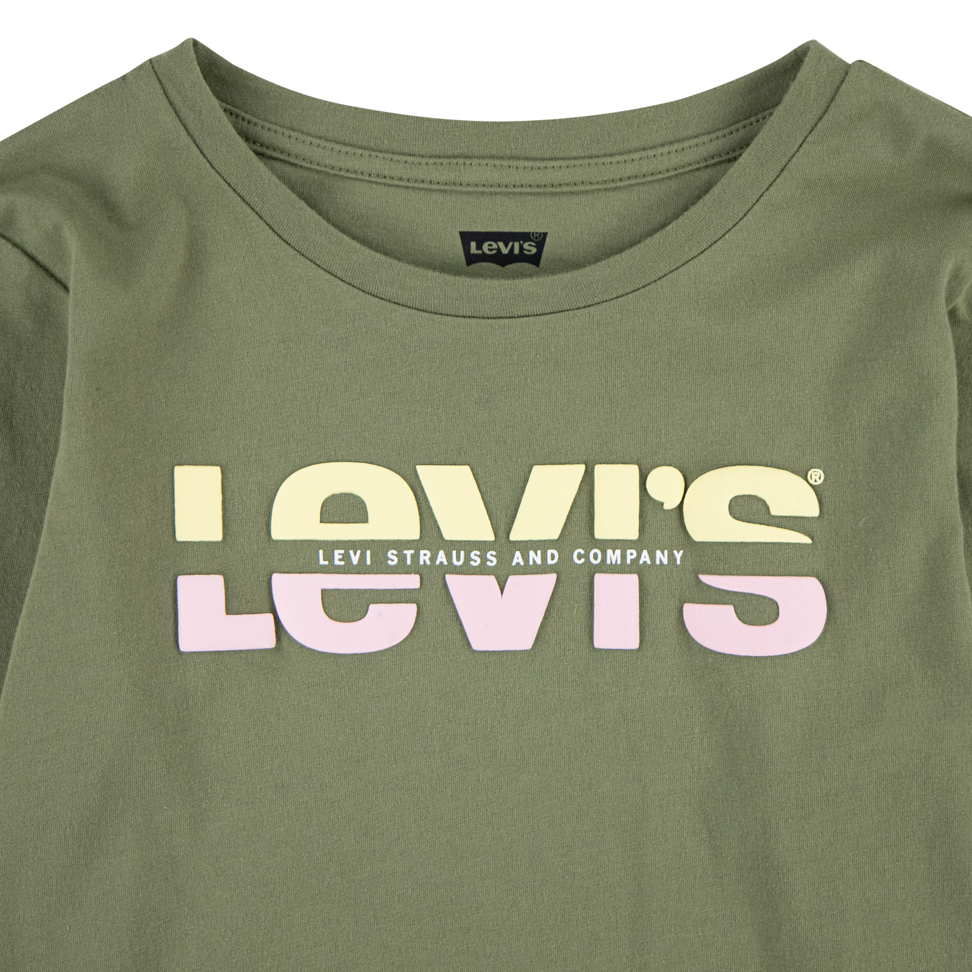Levi's® Girls Long Sleeve Split Logo Tee Shirt T Shirt Levi's   