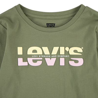 Levi's® Girls Long Sleeve Split Logo Tee Shirt T Shirt Levi's   