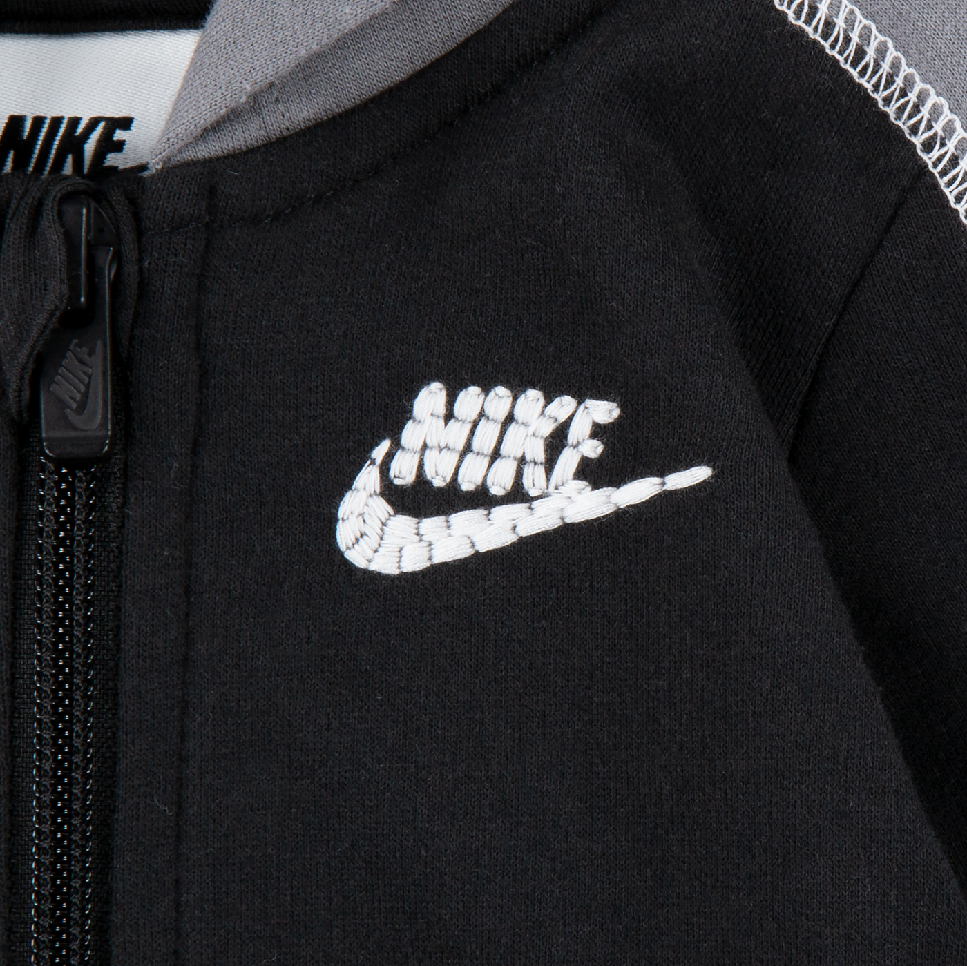 Nike Black Sportswear Amplify Hooded Coverall Bodysuit Nike   