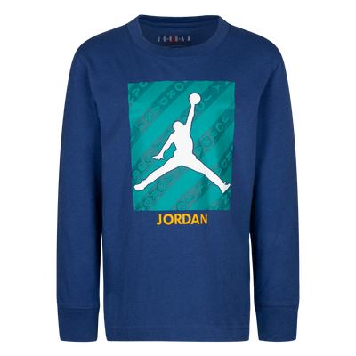 Jordan Blue JM Box Tape Long Sleeve Tee T Shirt Jordan   