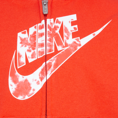 Nike Red Cloud Wash Full Zip Hoodie Sweatshirt Nike   